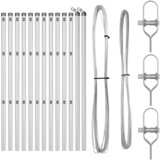 vidaXL Stebri za ograjo 13 kosov Ø32 mm 100 cm Galvanizirano jeklo Cene