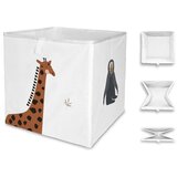 Butter Kings Bijeli tekstilni organizator za dječje igračke 32x32x32 cm Safari Animals – | shoptok.hr