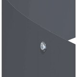  Vrtna saksija Antracit 120 x 120 x 20 cm Čelična vrata - Čelik/ antracit Ø 120 cm | shoptok.hr