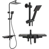 REA Bath REA Set za tuš Bravo crni | shoptok.hr