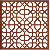  Vrtni zidni ukras 55 x 55 cm čelik COR-TEN s maurskim uzorkom | Eponuda.ba