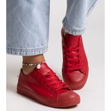 Gemre Red eco-leather sneakers Mahasina | Shoptok.si