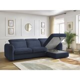 Bobochic Paris Temno modra kotna sedežna garnitura Achille – | Shoptok.si