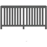  Pokrov za radijator sivi 169x19x84 cm od masivne borovine | shoptok.hr