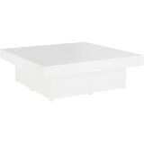  Stolić za kavu bijeli 90 x 90 x 28 cm od konstruiranog drva | Shoptok.si