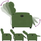  Električni naslonjač svjetlozeleni baršunasti | shoptok.hr