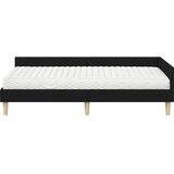  Kotni okvir postelje z matrico z vzmetnico 2 pcs Zelena blago, (5000123293) | Shoptok.si