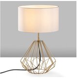 Opviq Stona lampa Diamond-S-711, 25x25x43 cm, IP20, Zlatno-bijela boja | Eponuda.ba
