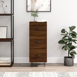 vidaXL Komoda boja smeđeg hrasta 34 5 x 34 x 90 cm konstruirano drvo Cijene