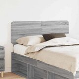  Uzglavlje s uzglavljem Siva Sonoma 135 cm Konstruirano drvo | shoptok.hr