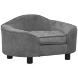 SOFA za pse siva 67 x 47 x 36 cm plišana Cijene
