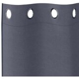  Zavjese za blackout s prstenovima 2 pcs Antracit 175 x 140 cm | shoptok.hr