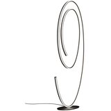 CINQUE Črna LED stoječa svetilka s kovinskim senčilom (višina 175 cm) Ciola – | Shoptok.si