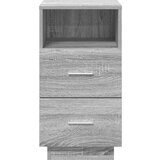 vidaXL Noćni ormarići 2 kom s 2 ladice siva sonoma 36x36x68 cm | shoptok.hr