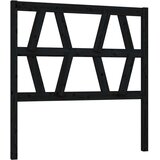  Posteljno vzglavje črno 81x4x100 cm trdna borovina, (20647055) | Shoptok.si