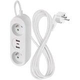  Produžni kabl 2 utičnice + 2x USB-A + USB-C 1,4 m | Eponuda.com