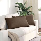vidaXL jastučići za sofu 2 pcs smeđa 80 x 40 cm tkanina | shoptok.hr