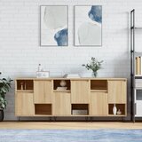  Komode 3 kom boja hrasta sonome od konstruiranog drva | shoptok.hr