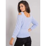 RUE PARIS Sweater-LC-SW-7033.27X-Light Blue | Shoptok.si