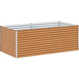  Povišena gredica - Vrtna gredica 195 x 100 x 68 cm Cinkani čelik | shoptok.hr