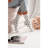 Milena Women's Socks With Small Flowers White Cijene