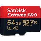 Sandisk SDXC MICRO 64GB EXTREME PRO, 200/90MB/s, A2, C10, UHS-I, U3, V30, adapter SDSQXCU-064G-GN6MA Cene