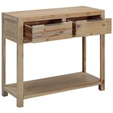Maison Chic konzolna miza - miza ob steni 82x33x73 cm trden akacijev les, (21786153) Cene