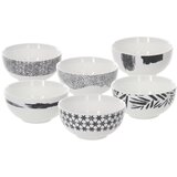 Tognana Set činija Zenith, 14 cm, 6 komada, Crno-beli Cene