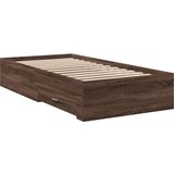  Okvir za krevet s uzglavljem smeđa boja hrasta 100x200cm drveni | shoptok.hr