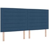  Krevet s opruga kutije s madracem Plava 200 x 200 cm tkanina Slike