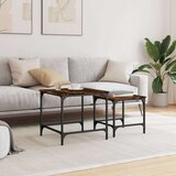  Uklapajući stolići za kavu 2 kom boja hrasta konstruirano drvo | shoptok.hr