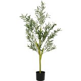 vidaXL Umetno oljčno drevo 450 listov 120 cm zelena | Shoptok.si