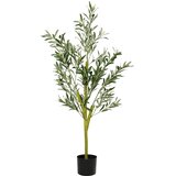 vidaXL Umjetna maslina 450 listova 120 cm zelena - 120 cm 1 Cijene