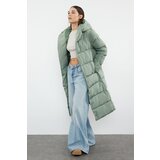 Trendyol Light Khaki Regular Side Snap Closure Water Repellent Long Quilted Puffer Jacket | shoptok.hr