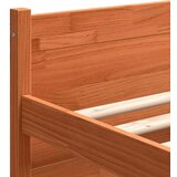  Konstrukcija postelje Voščeno rjava 140 x 190 cm Trdna borovina | Shoptok.si