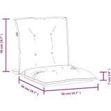  Jastuci za stolice 2 kom prošarano tamnosiva 120x50x7cm tkanina | shoptok.hr