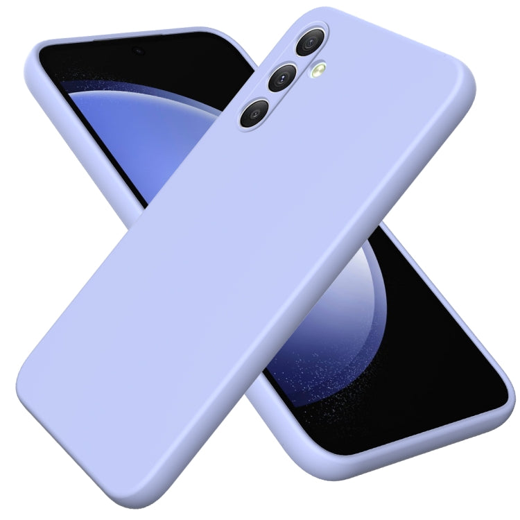 Liquid Silicone ovitek za Samsung A34 5G, Vijoličen