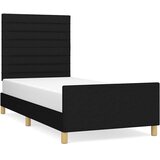  Okvir za krevet bez madraca crni 100x200 cm od tkanine | shoptok.hr