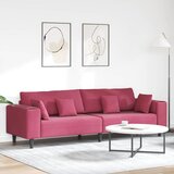SOFA Vinska crvena 250 x 77 x 76 cm Baršun | shoptok.hr
