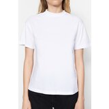 Trendyol White-Black 2-Pack 100% Cotton Basic Stand Up Collar Knitted T-Shirt | Eponuda.ba