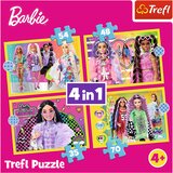 Puzzle 4 u 1 - Happy World of Barbie Trefl 34626 | shoptok.hr
