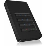 Icybox IB-289-C3 USB-C/A ohišje za 2,5 HDD/SSD z numerično tipkovnico za enkripcijo/geslo IB-289-C3 Cene