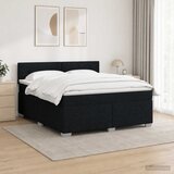 s box springom, madracem i LED-om Crna 180 x 200 cm | shoptok.hr