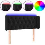 Maison Chic led posteljno vzglavje - vzglavna omarica - nočna omarica črno 93x16x78/88 cm žamet, (21712376) Cene