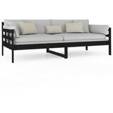  Dnevni ležaj od masivne borovine crni 90 x 200 cm | Eponuda.ba