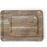  Servirni Pladenj z Lesenim Dizajnom, Nedrseč, 240x340mm | Shoptok.si