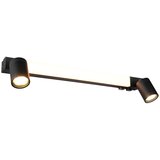  mat črna led stenska svetilka enrico – | Shoptok.si