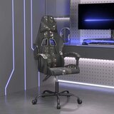  Igraća stolica crno-maskirna od umjetne kože | shoptok.hr
