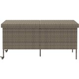  Vrtna kutija za pohranu s kotačima siva 160x55x75 cm poliratan | Eponuda.com