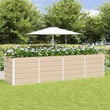  Cvetlično korito Slonokoščena 240 x 80 x 75 cm Jeklo, (5000207405) | Shoptok.si